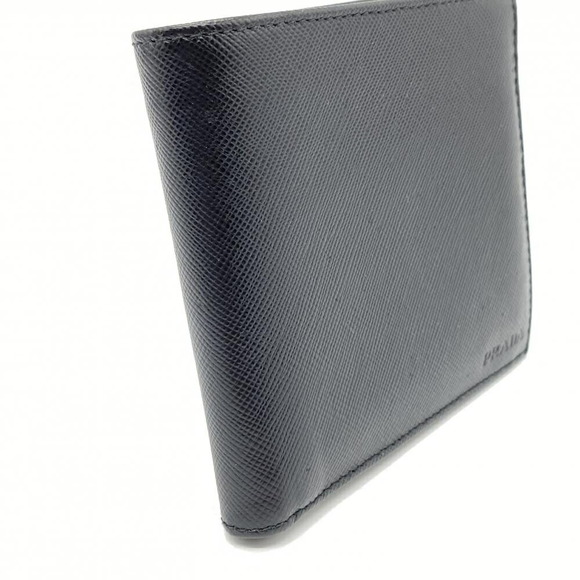Prada Saffiano Leather Bifold Wallet Black - Picture 2 of 10
